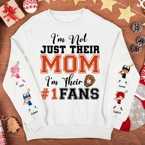 Just A Mom In Love With Her- Personalized Shirt- Gift For Mom-Baseball -  GoDuckee