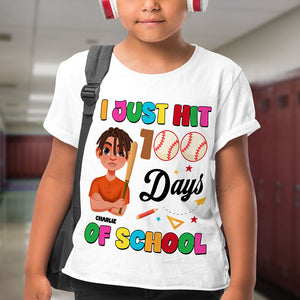 Personalized Gifts For Baseball Kid Shirt 100 Days Of School 02kati040125hg - Shirts - GoDuckee