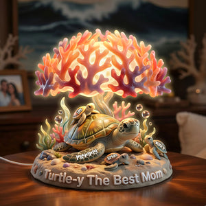 Ocean Turtle Mom Light Box - Personalized Gift For Moms 02NATI130426 - Light Box - GoDuckee