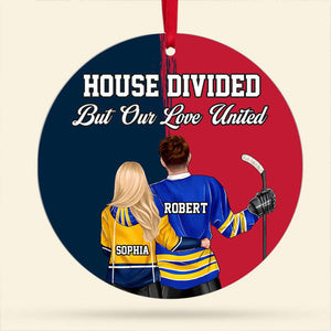 Personalized Gifts For Couple Christmas Ornament Hockey Couple 041HUTI141024TM - Ornament - GoDuckee