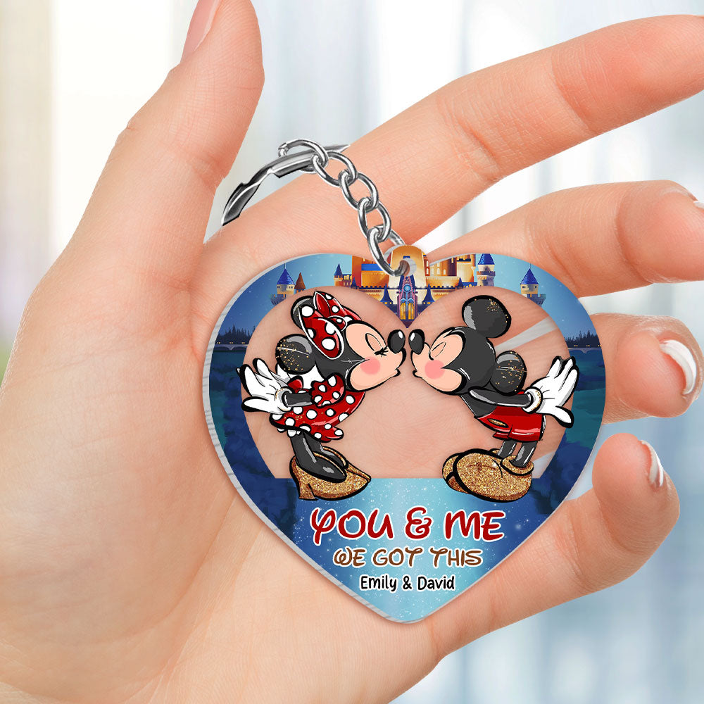You And Me We Got This, Personalized Keychain, Gift For Couple 02NATI260623 - Keychains - GoDuckee