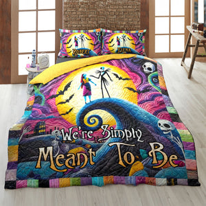 Personalized Gifts For Horror Couple Quilt Bedding Set 07tgti100125 - Blanket - GoDuckee