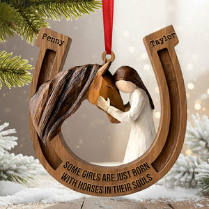 Horseshoe Ornament - Personalized Gifts For Horse Lover Christmas Ornament 04TGTI011125 - Ornament - GoDuckee