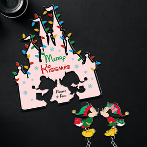 Personalized Christmas Gifts For Couple Key Holder, Merry Kissmas 04kati230824 - Key Holder - GoDuckee