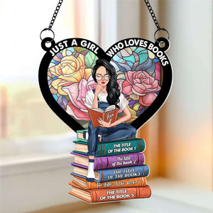 Personalized Gifts For Book Lover Girl Suncatcher Ornament 01XQTI260624TM - Ornament - GoDuckee