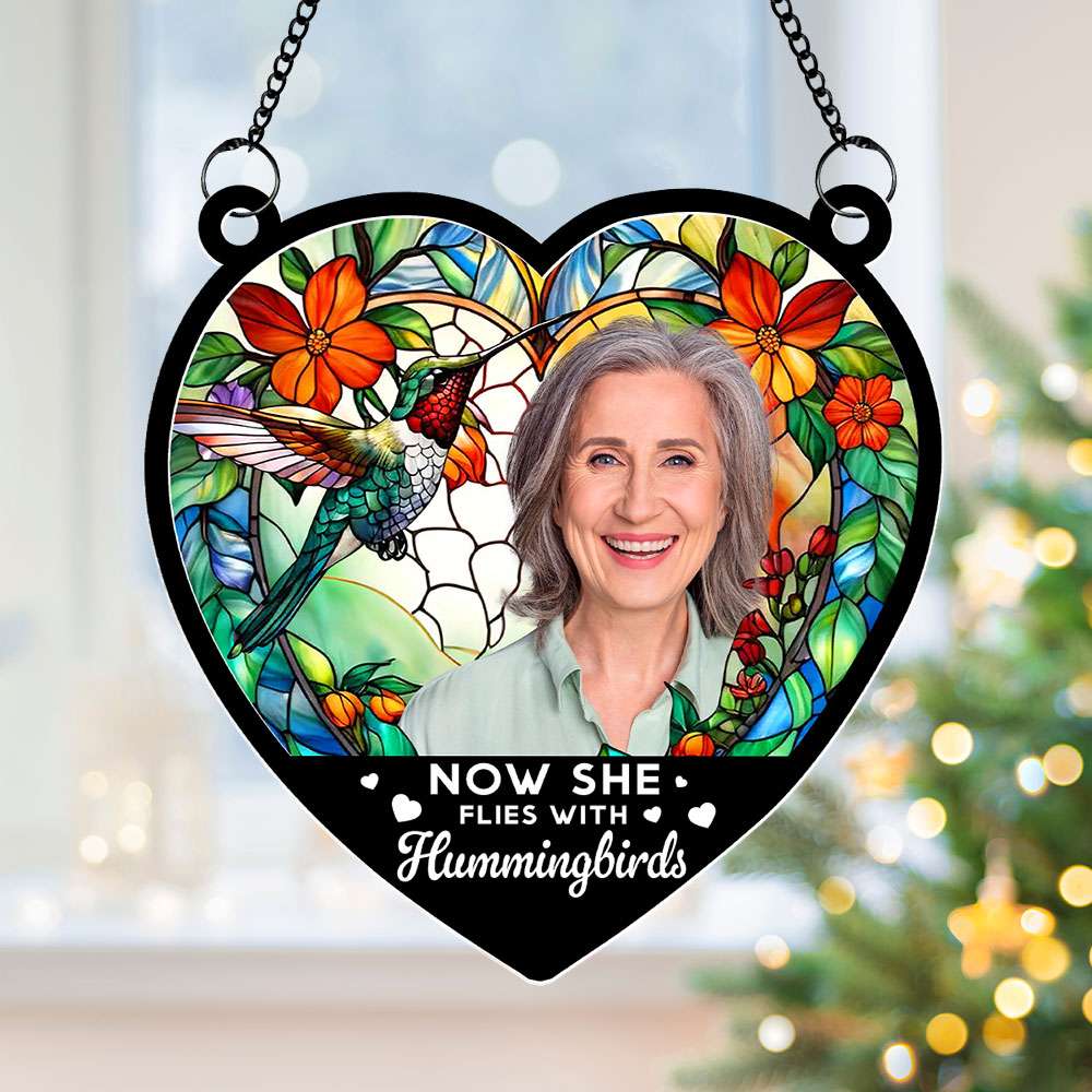 Custom Photo Gifts For Memorial Suncatcher Ornament 02NATI210824 - Ornament - GoDuckee