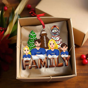 Personalized Gifts For Family Love Football Acrylic Ornament 02XQTI311024HG