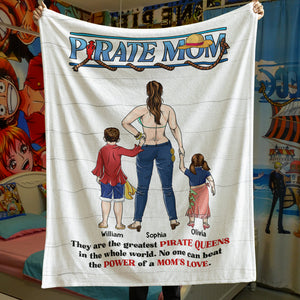 Personalized Gifts For Mom Blanket Pirate Mom 01HUDT270324PA - Blankets - GoDuckee