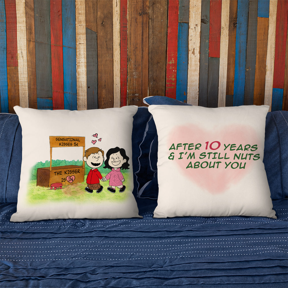 I'm Nuts About You Personalized Couple Square Pillow 01DNLI270223HH - Pillow - GoDuckee