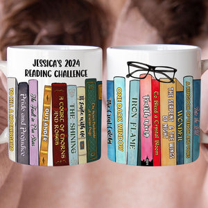 Book Lover Reading Challenge 01huti021223 Personalized Coffee Mug - Coffee Mug - GoDuckee