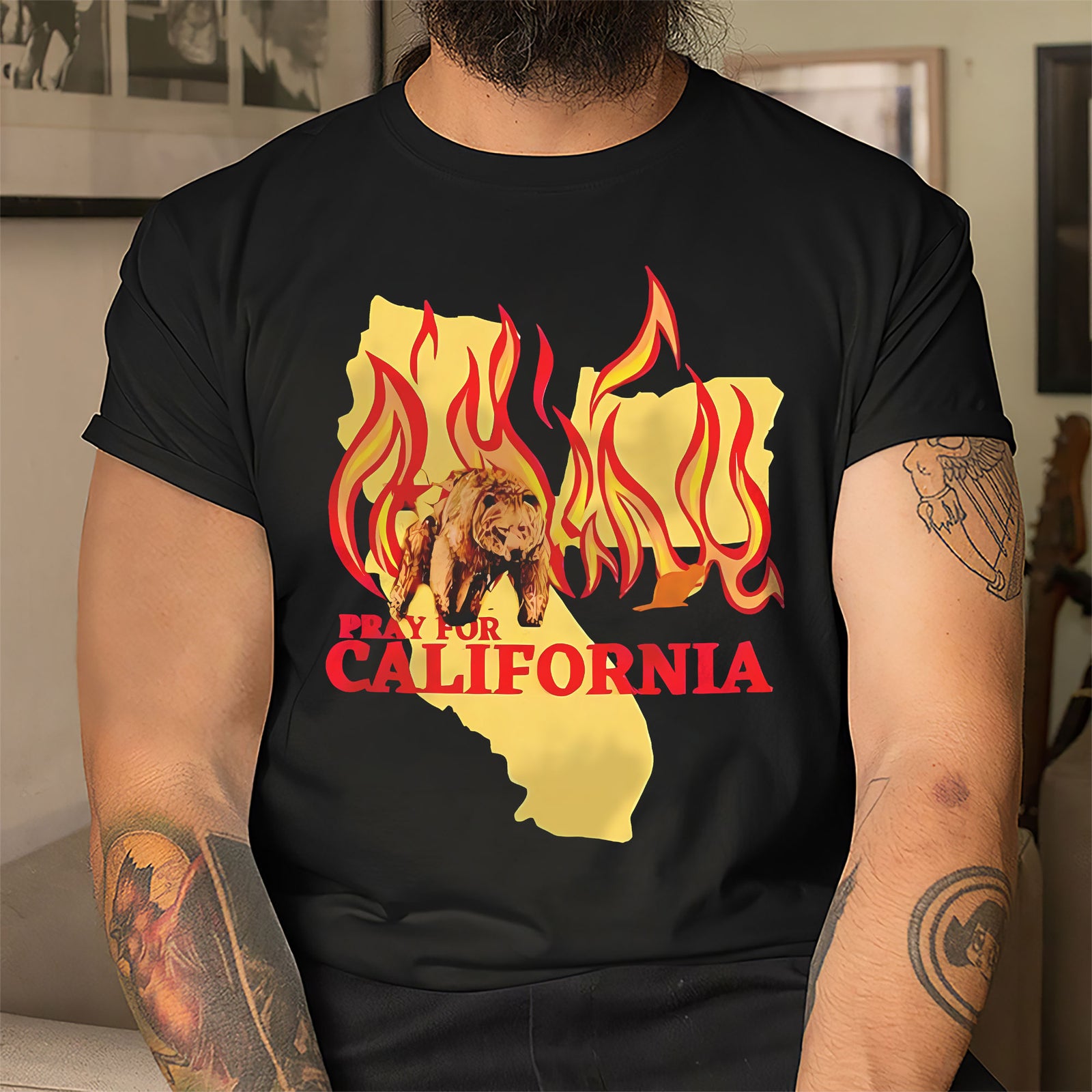 Pray for California Los Angeles Fire Strong Shirt Northern California Wildfire Shirt - Shirts - GoDuckee