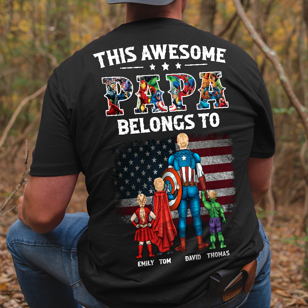 Awesome Dad Personalized Shirt-1dtdt260423 - GRER2005 - Shirts - GoDuckee