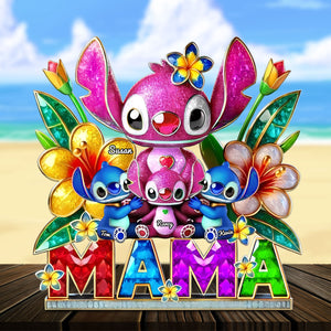 Personalized Gifts For Mom Plaque, Mama Bear & Little Ones 05TGTI030425 - Shaped Plaques - GoDuckee