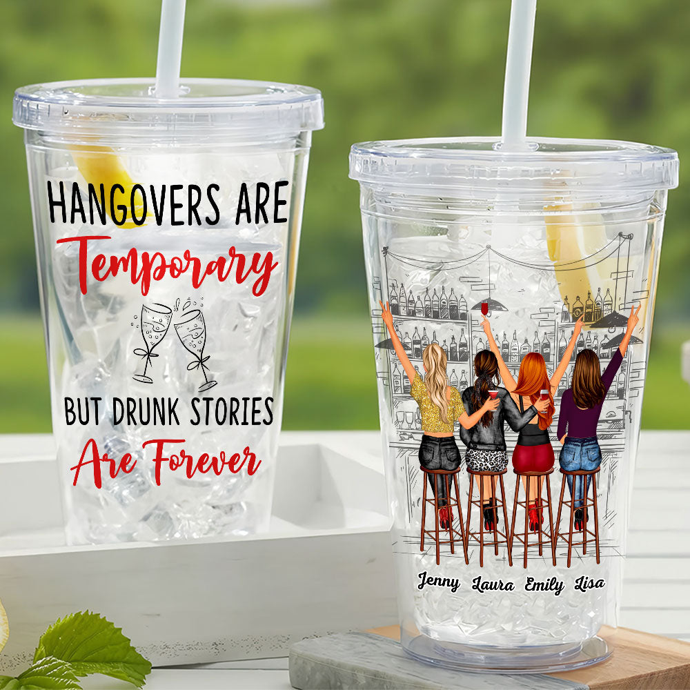 Besties Are Like Four-Leaf Clovers, Personalized Tumbler, Gifts For Be -  GoDuckee