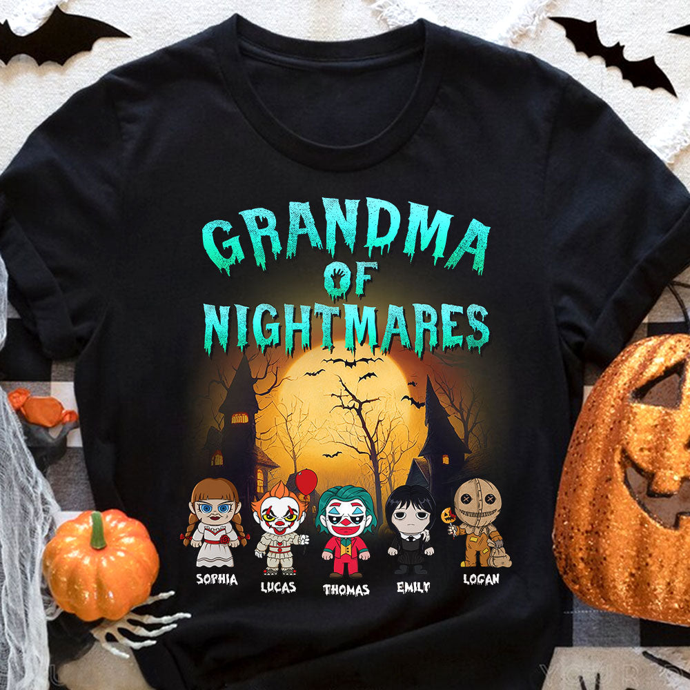 Family Of Nightmares, Gift For Family, Personalized Shirt, Horror Kids Shirt, Halloween Gift 05NATI140723HA - Shirts - GoDuckee