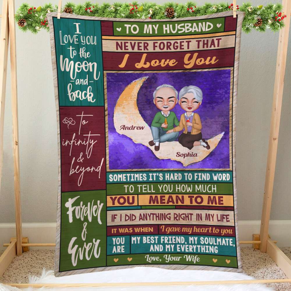 I Gave My Heart To You, Personalized Blanket, Old Couple, Gifts For Couple - Blanket - GoDuckee