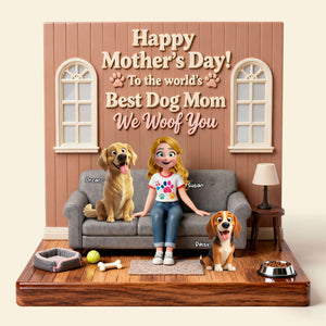 Dog Mom Acrylic Plaque - Personalized Gifts For Dog Lover Plaque 02KITI230226 - Shaped Plaques - GoDuckee