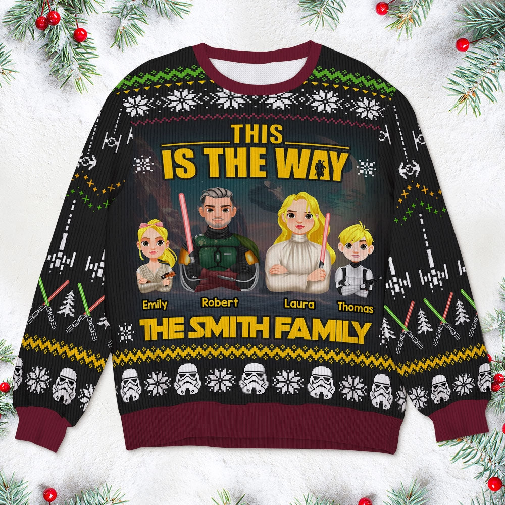 Personalized Gifts For Family Ugly Sweater 05toti211024hg - AOP Products - GoDuckee