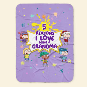 Personalized Gifts For Grandma Christmas Blanket 03TOLU051124HG - Blanket - GoDuckee