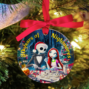 Personalized Gifts For Couple Horror Christmas Horror Ornament 01HUMH280924 - Ornament - GoDuckee