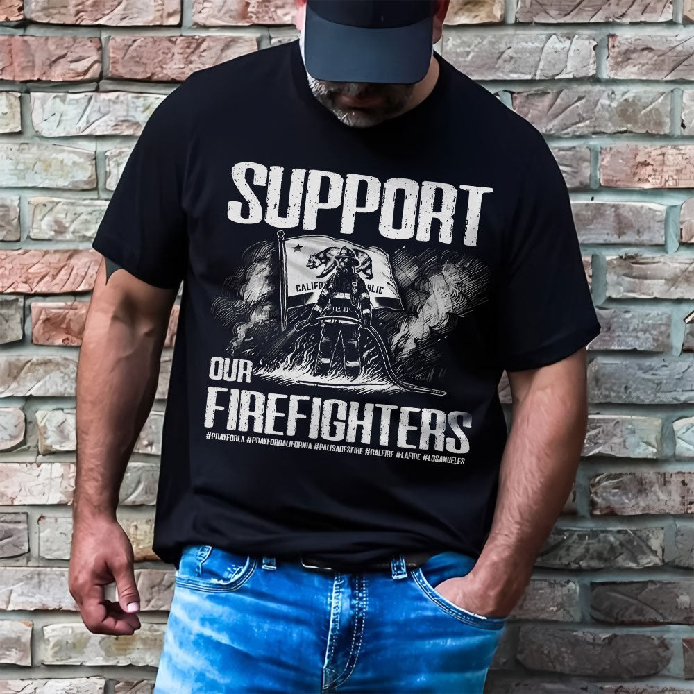 Pray For California Support Los Angeles Firefighters Shirt 02acti140125 - Shirts - GoDuckee