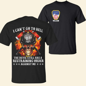 Personalized Gifts For Firefighter Shirt 06PJTI310724 Firefighter Skull - Shirts - GoDuckee