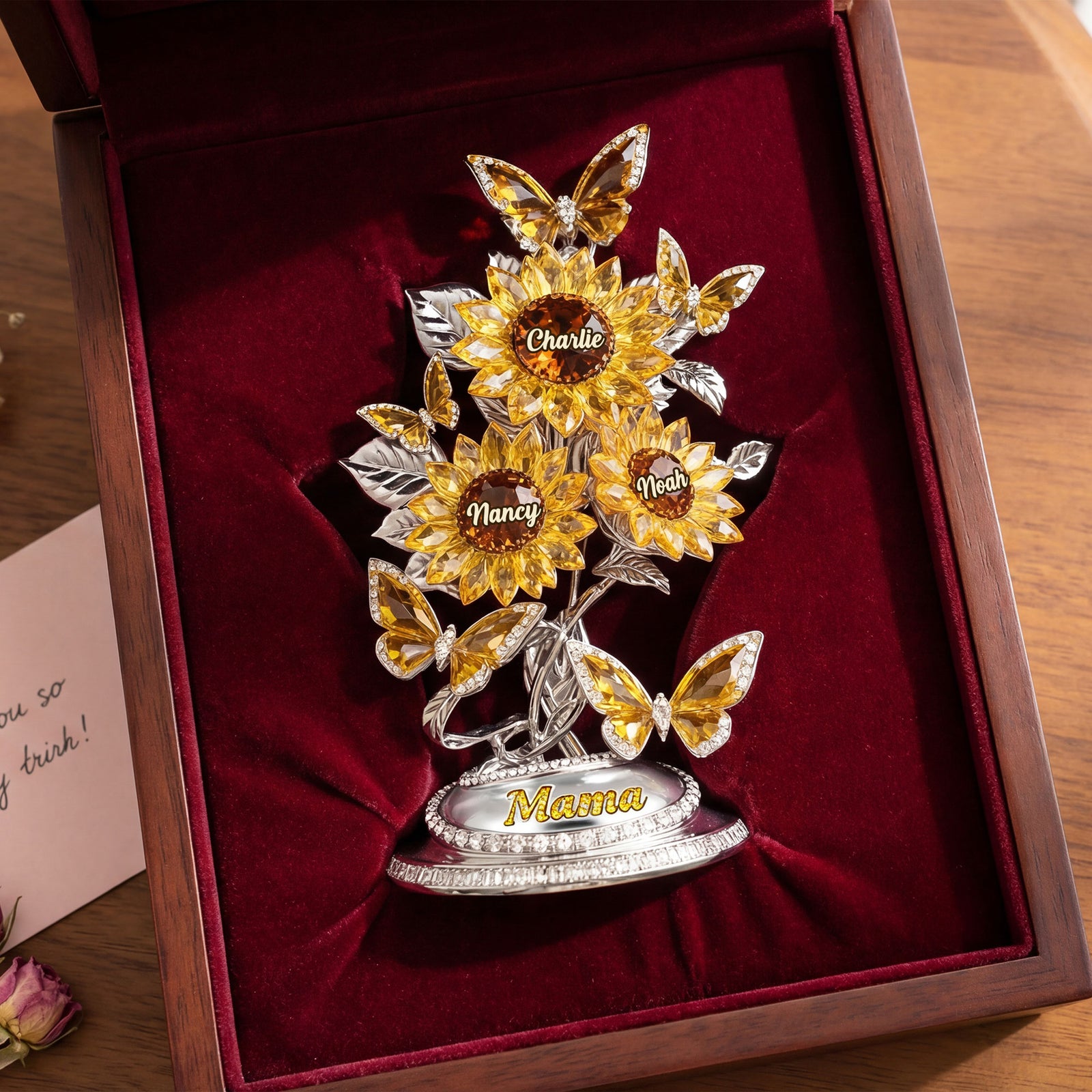 Blooming Love Acrylic Plaque - Personalized Gifts For Mom 04KITI030326 - Shaped Plaques - GoDuckee