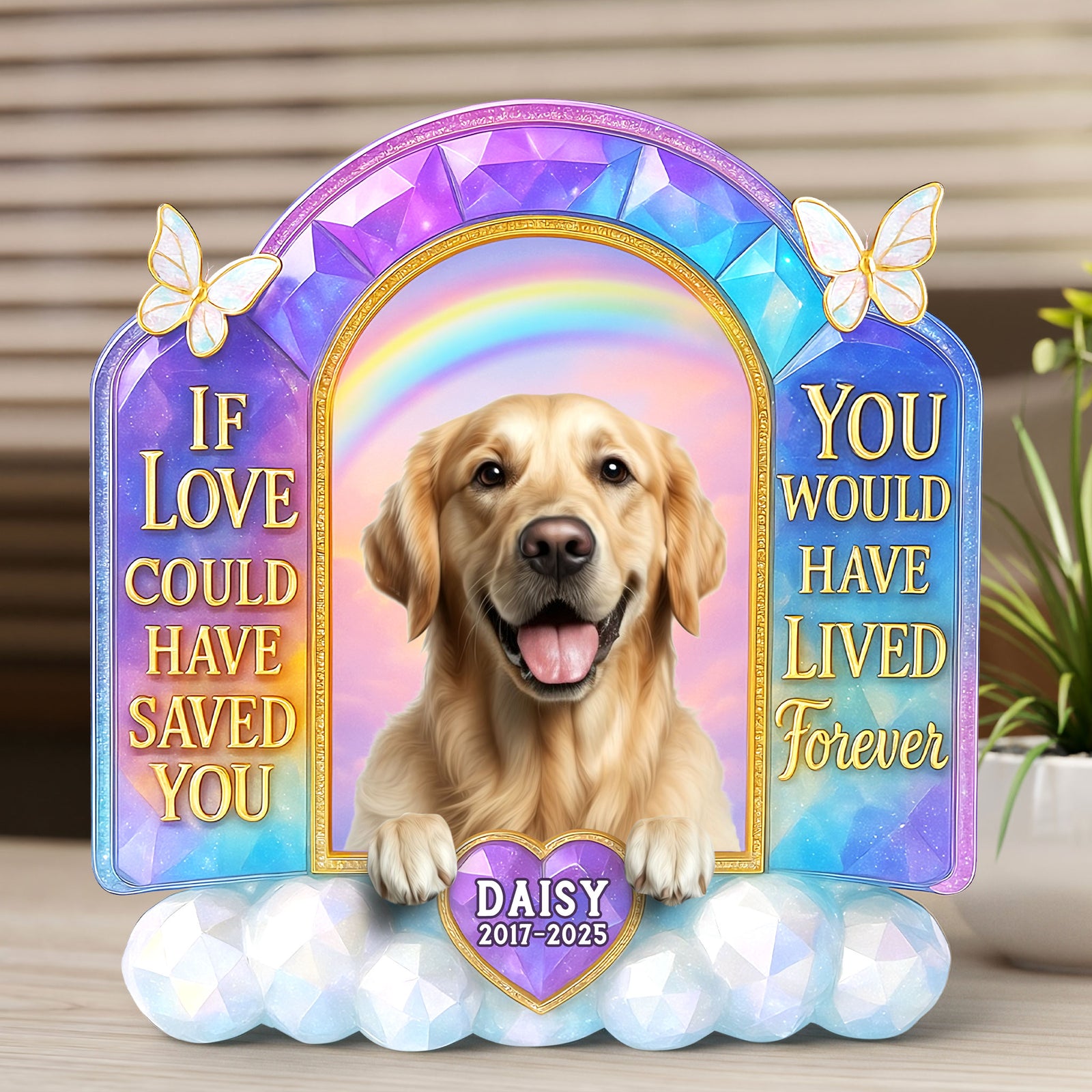 Memorial Dog Plaque - Custom Photo Gifts For Dog Lovers 01nati300525 - Shaped Plaques - GoDuckee