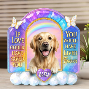Memorial Dog Plaque - Custom Photo Gifts For Dog Lovers 01nati300525 - Shaped Plaques - GoDuckee