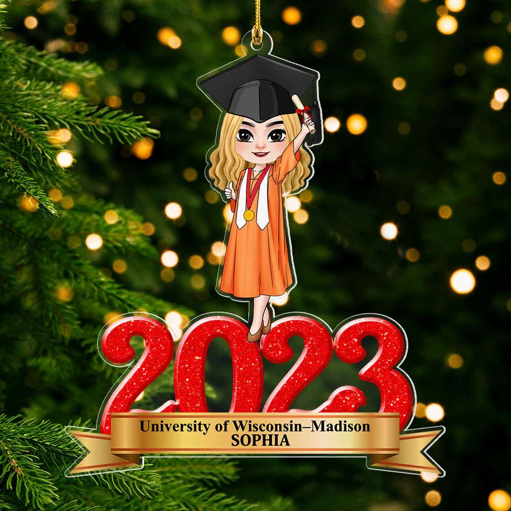 Graduation Personalized Acrylic Ornament, Gift For Friends - Ornament - GoDuckee