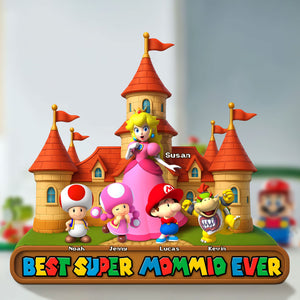 Personalized Gifts For Mom Acrylic Plaque Best Super Mom Ever 031OHTI110425-Homacus