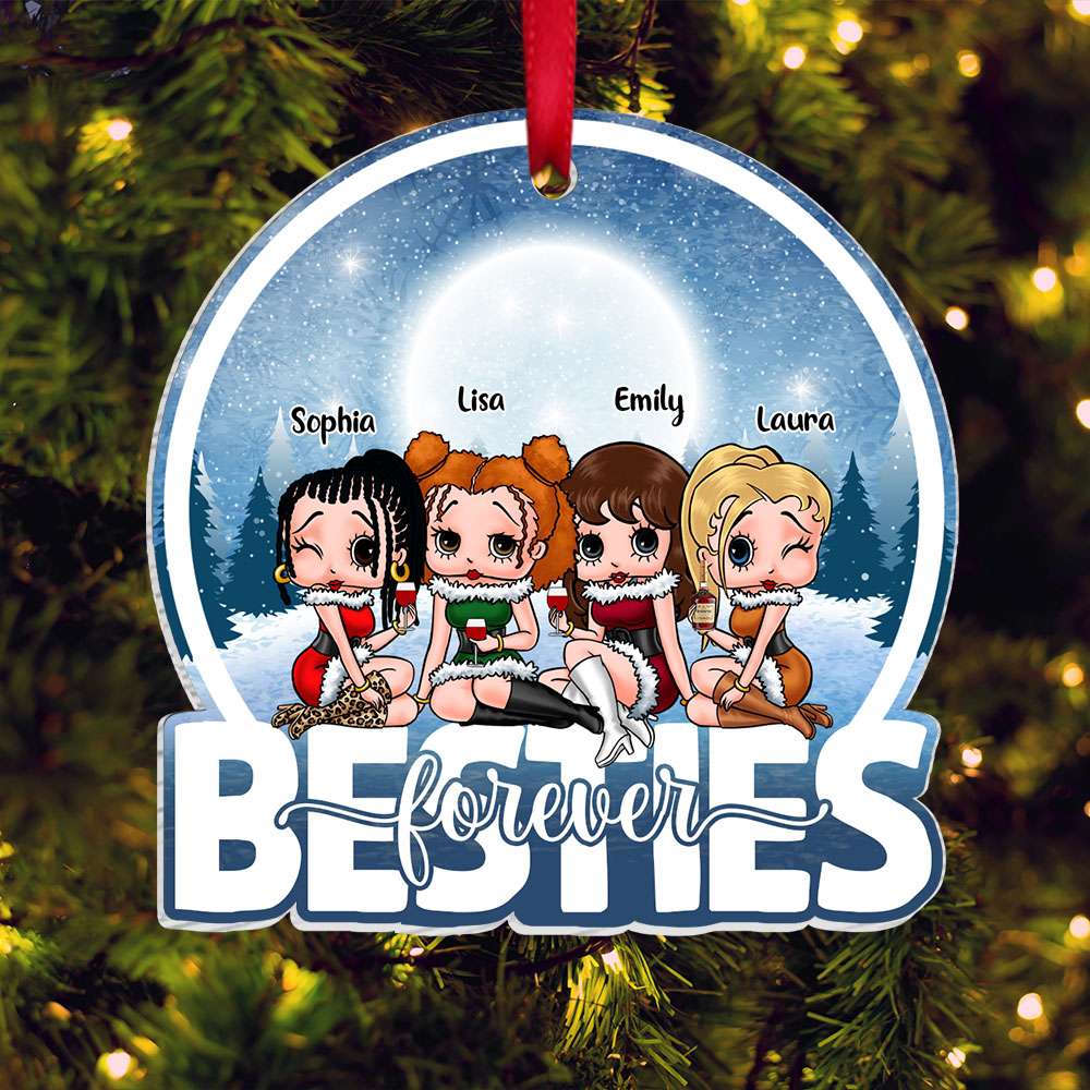 Personalized Christmas Gift For Bestie Best Friends Ornament