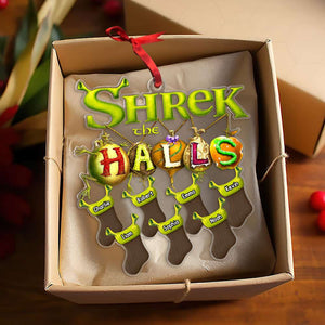 Personalized Gift For Family Ornament, Green Stocking 03QHTI081124 - Ornament - GoDuckee