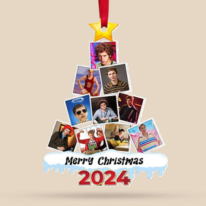 Custom Photo Gifts For Fans Christmas Ornament 034HUTI140824 - Ornament - GoDuckee