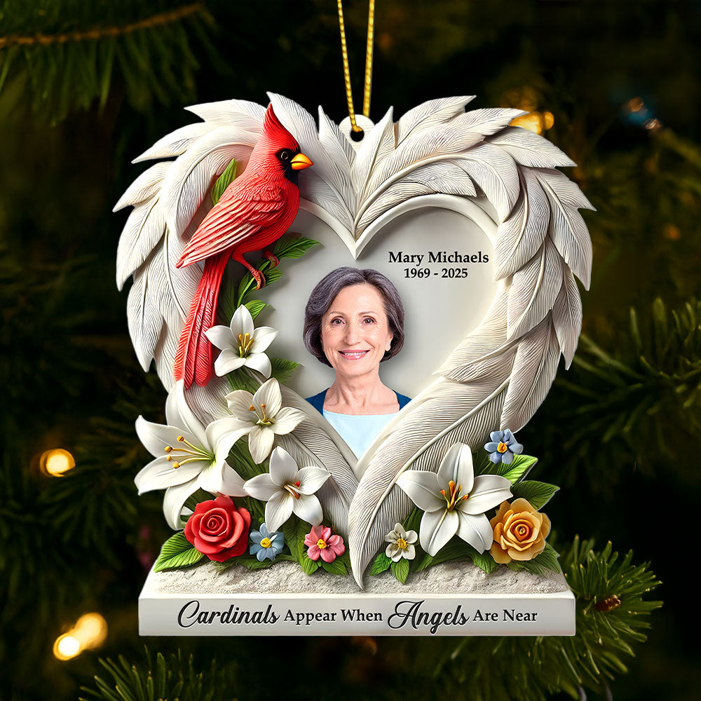 Memorial Heaven Ornament - Custom Photo Gifts For Loved Ones 02huti090925 - Ornament - GoDuckee