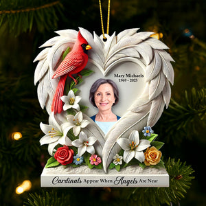Memorial Heaven Ornament - Custom Photo Gifts For Loved Ones 02huti090925 - Ornament - GoDuckee