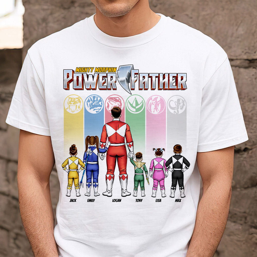 Mighty Morphin Power Father, Personalized Shirt, Gift For Family, 07huti050623hh - GRER2005 - Shirts - GoDuckee