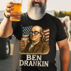 Funny American Drink Shirt - Personalized Gifts For 4th Of July 05huti100625 - Shirts - GoDuckee