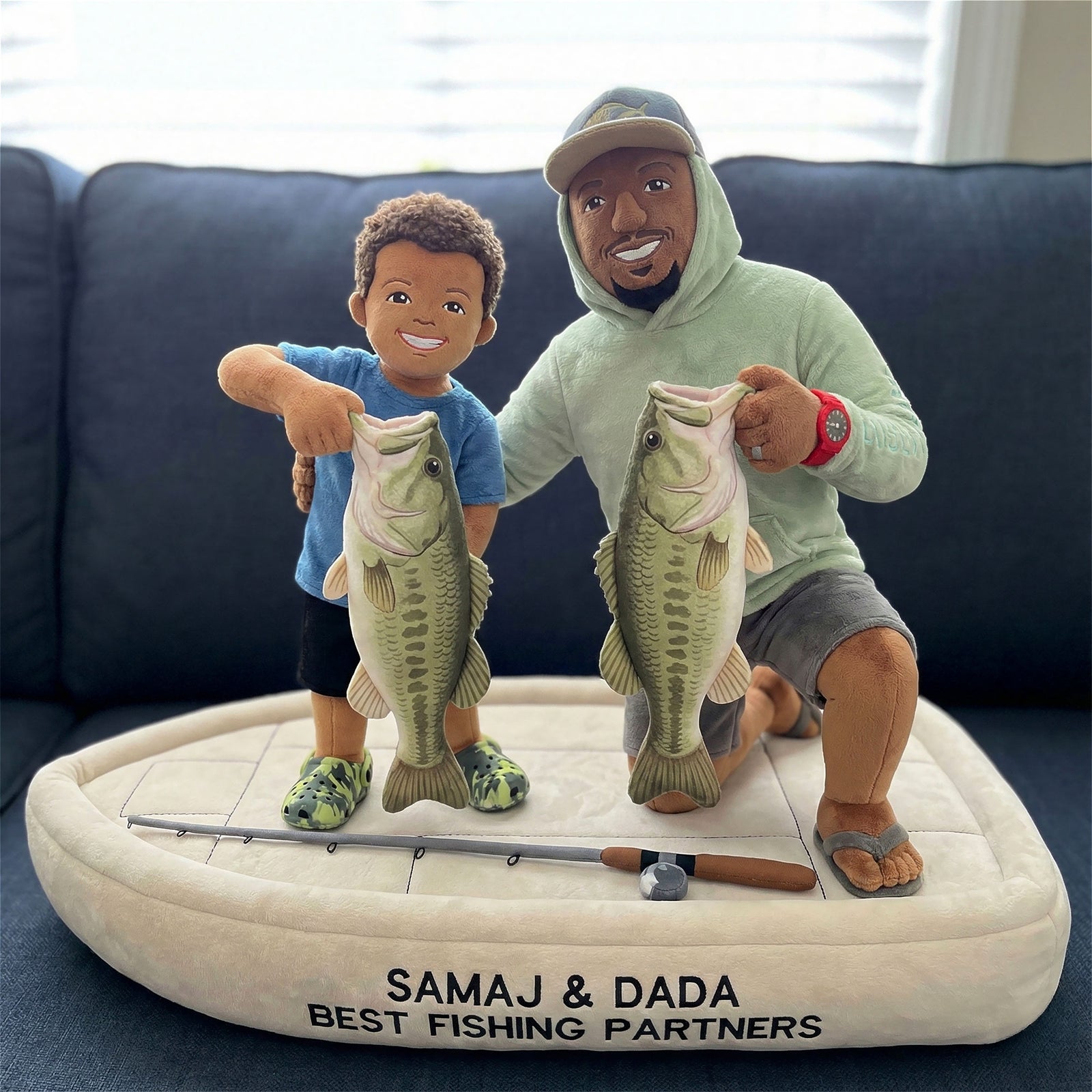 Fishing Memories Pillow - Personalized Custom Photo Gifts For Fishing Lovers 04QHTI111225 - Pillow - GoDuckee