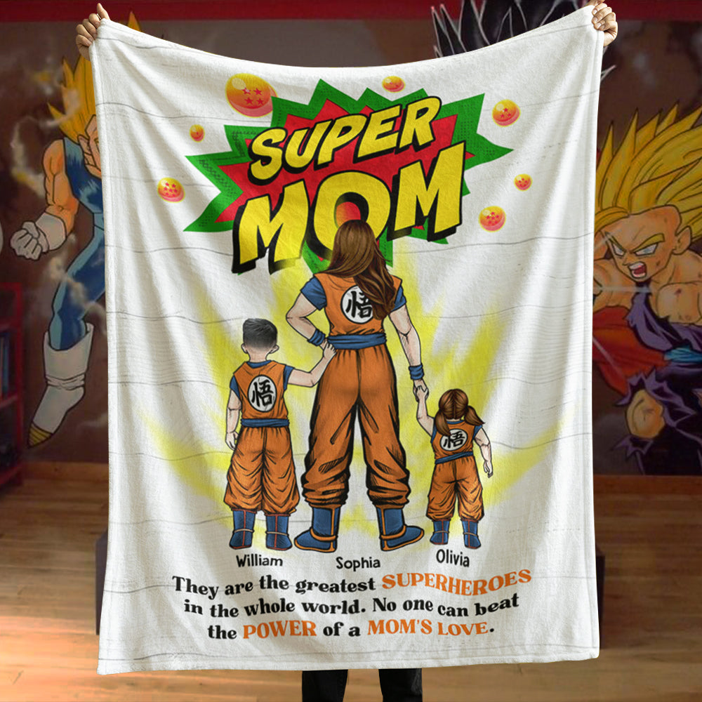 Personalized Gifts For Mom Blanket Power Mom 02HUDT270324HH - Blankets - GoDuckee