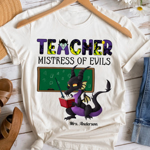 Teacher Evil-Personalized Shirt-Gifts For Teacher-02qhdt040723 - Shirts - GoDuckee
