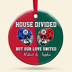 Personalized Gifts For Ice Hockey Lovers Couple Christmas Ornament 08huti141024 - Ornament - GoDuckee