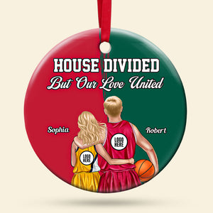 Personalized Gifts For Basketball-loving Couple Christmas Ornament 09huti141024 - Ornament - GoDuckee