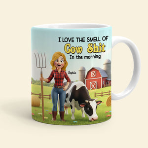 Cow Farmer Coffee Mug - Personalized Gifts For Farmer Coffee Mug 04NATI251125 - Coffee Mug - GoDuckee