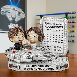 Cute Galaxy Couple Plaque - Personalized Gifts For Couple 02qhti120725 - Shaped Plaques - GoDuckee