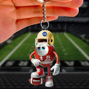 Personalized Gifts For American Football Lover Keychain 01ohti171224 - Keychains - GoDuckee