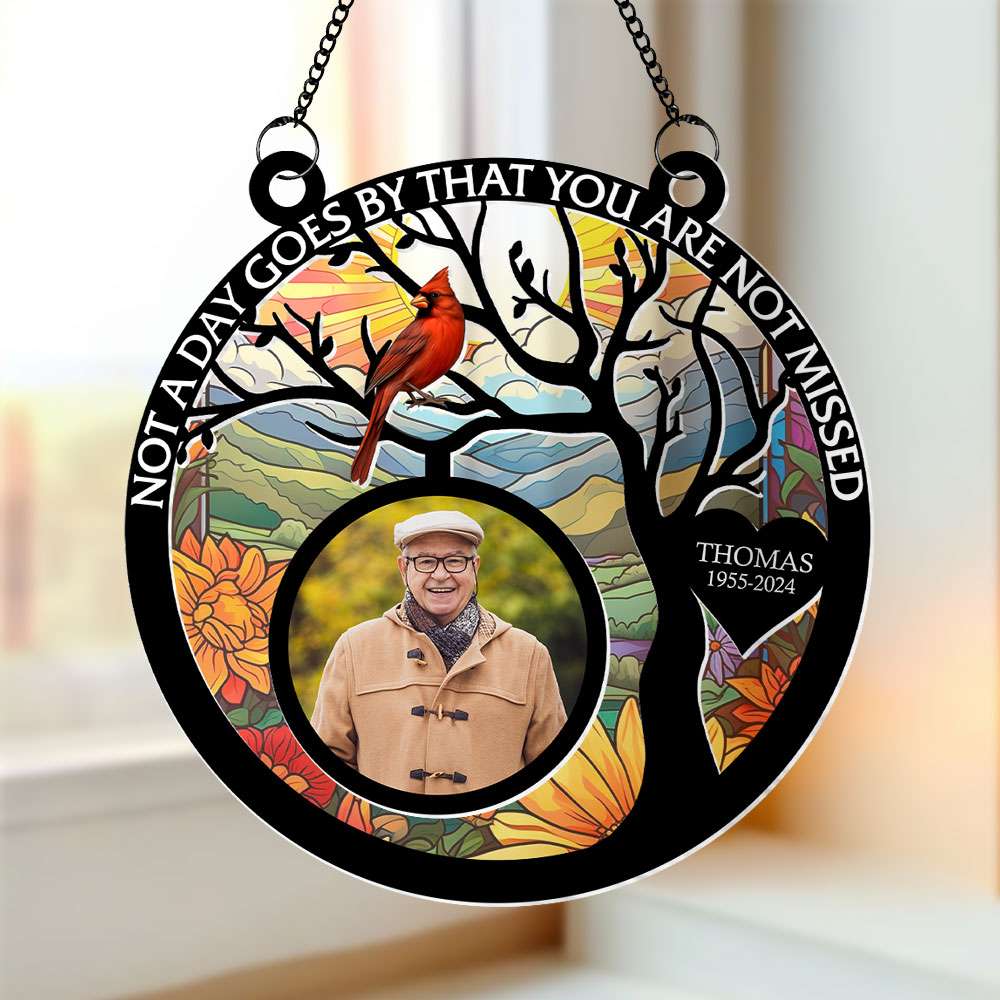 Personalized Suncatcher Ornament 02HUTI010824 Custom Photo, Rest In Heaven - Ornament - GoDuckee