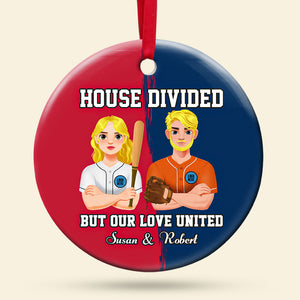 Personalized Gifts For Baseball Lovers Couple Christmas Ornament 06huti141024hg - Ornament - GoDuckee