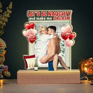 Let's Be Naughty, Couple Gift, Personalized Led Light, Funny Couple Led Light - Led Night Light - GoDuckee