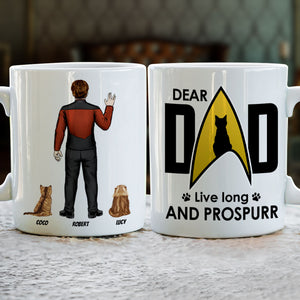 Dear Dad Live Long And Prospurr 06HTTI170523HH Personalized Mug - Coffee Mug - GoDuckee